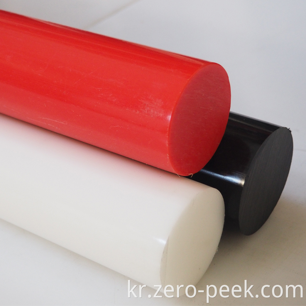 Acetal rod colored 100% virgin